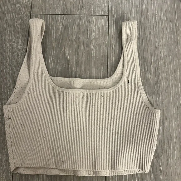 Babaton Ribbed White Tank Top - Picture 2 of 3